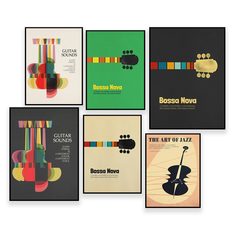 Bossa Nova Poster, Jazz Print, - Nova Decor & Lighting Juletrelys 评论和价格