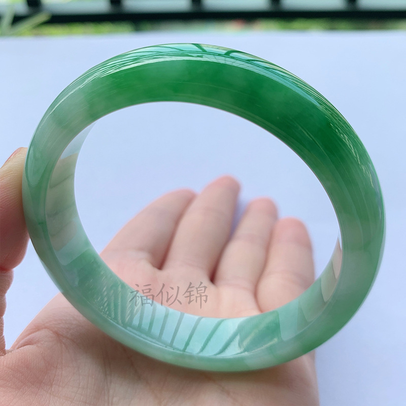Old Mine Icy Jadeite Bracelet, - Lighting & Home Decor Studio 评论和价格