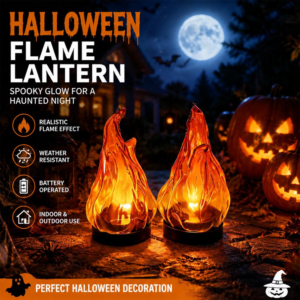 Solar Flame Hanging Lantern Li - Garden Lighting Decor 评论和价格