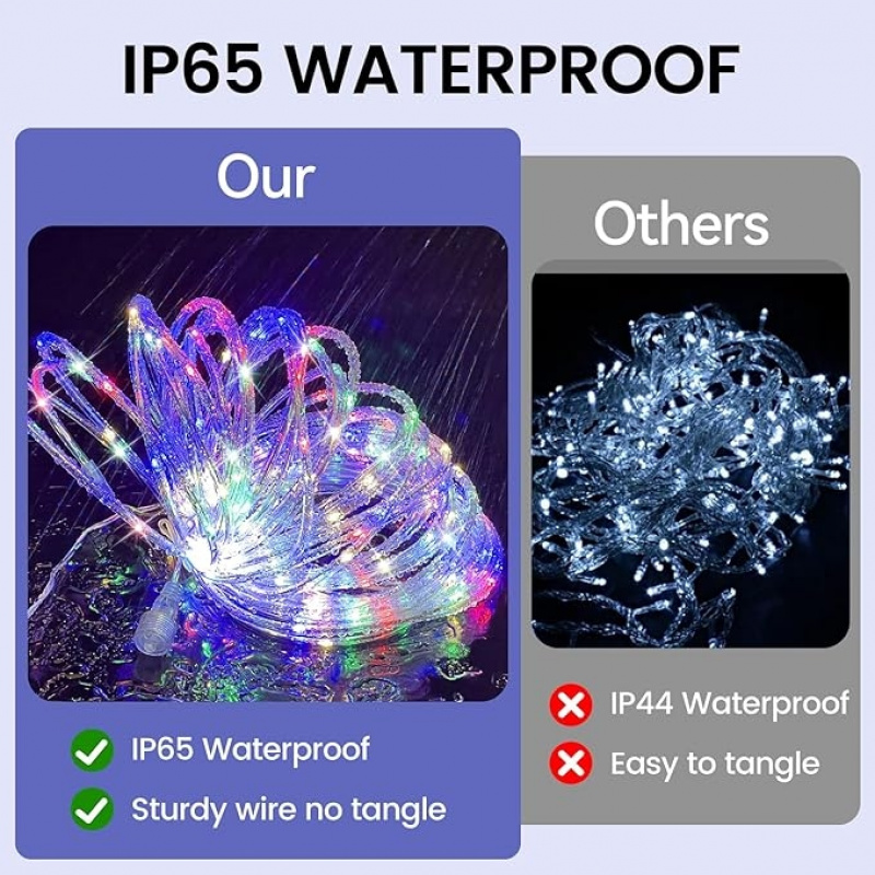 Waterproof Solar LED String Li - Outdoor Lighting Wedding Decor 评论和价格