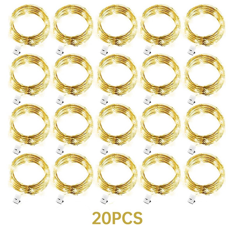 20 Pack 2M 20LED Silver Copper - Decor Lighting Pack 评论和价格