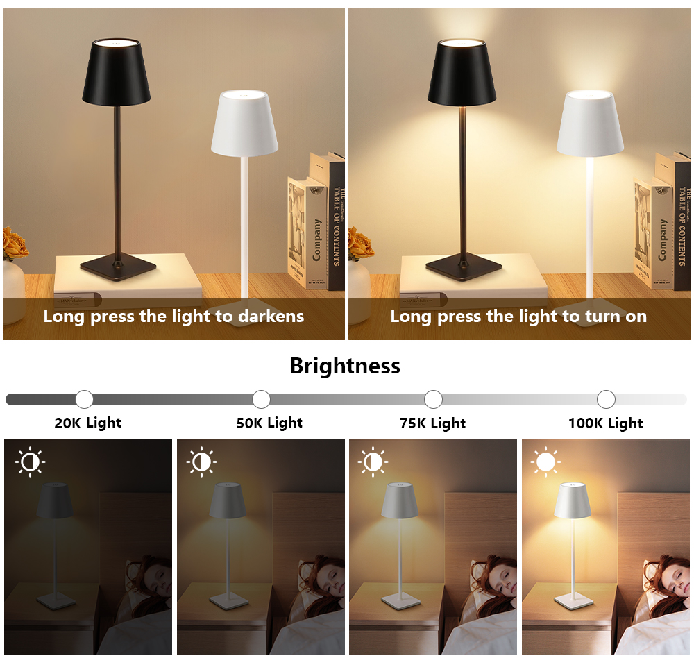 LED Rechargeable Desk Light Wi - Decor Lighting & Decor Fires Photos 评论和价格